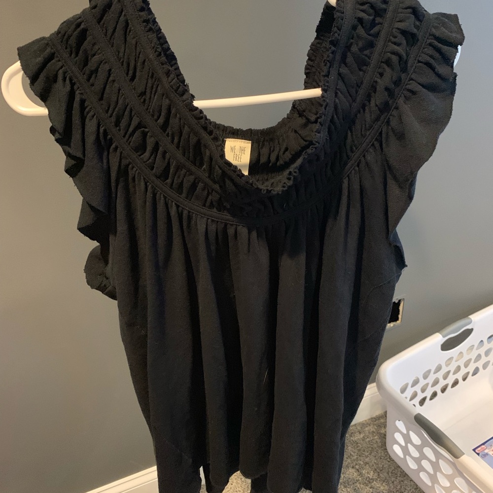 Black shirt free people